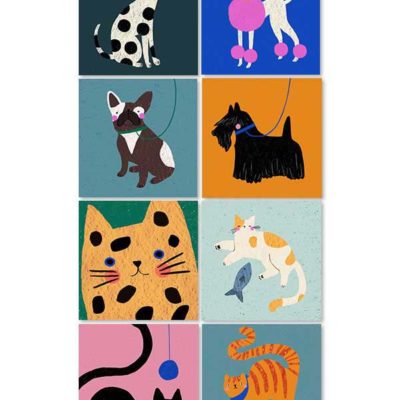 Cat and Dog Greeting Cards