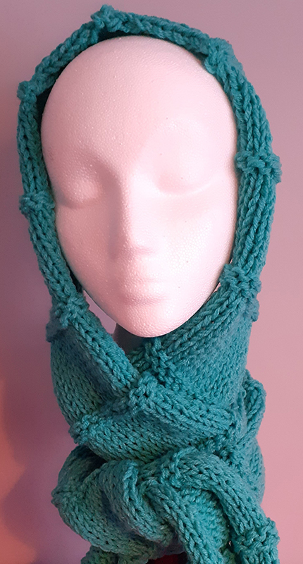 Handknitted Turquoise Scarf