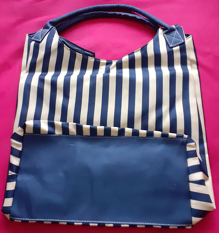 Large Striped Holdall