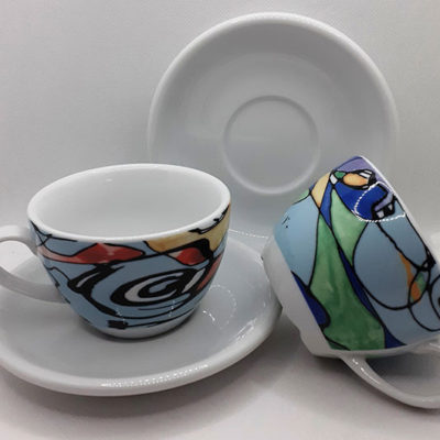 Set of Two Cappuccino Cups