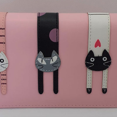 Pink Purse/Wallet for Cat Lovers