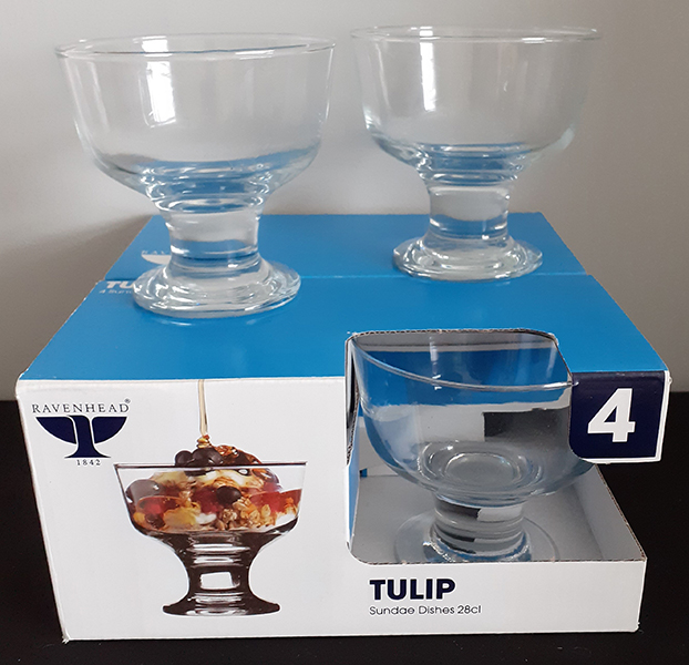 Set of 4 Tulip Sundae Dishes